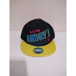 Bioworld Angry Birds  A is for Angry Neon Snapback Hat